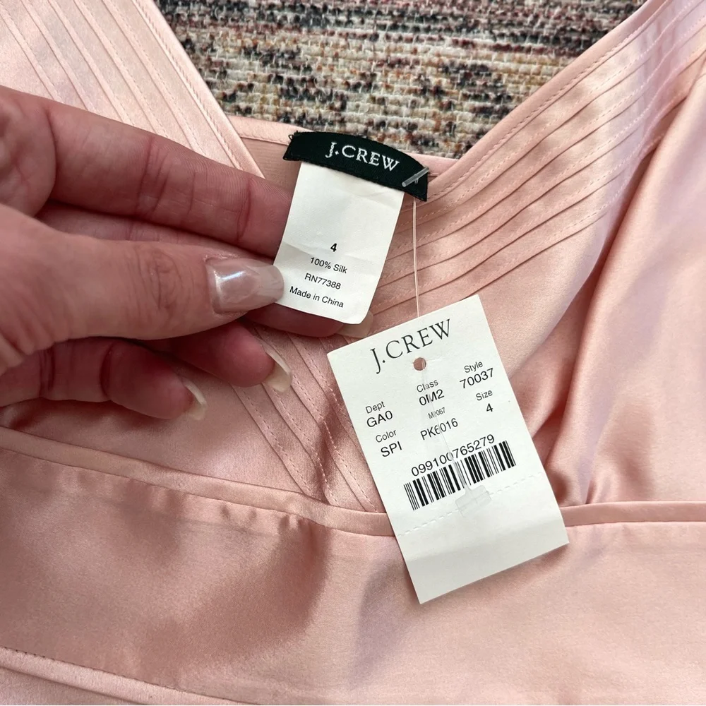 J. Crew 100% Silk Tank